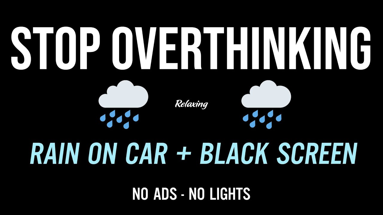 10 Hours of Heavy Rain from Inside a Car - For Uninterrupted All-Night Deep Sleep, Study, Focus