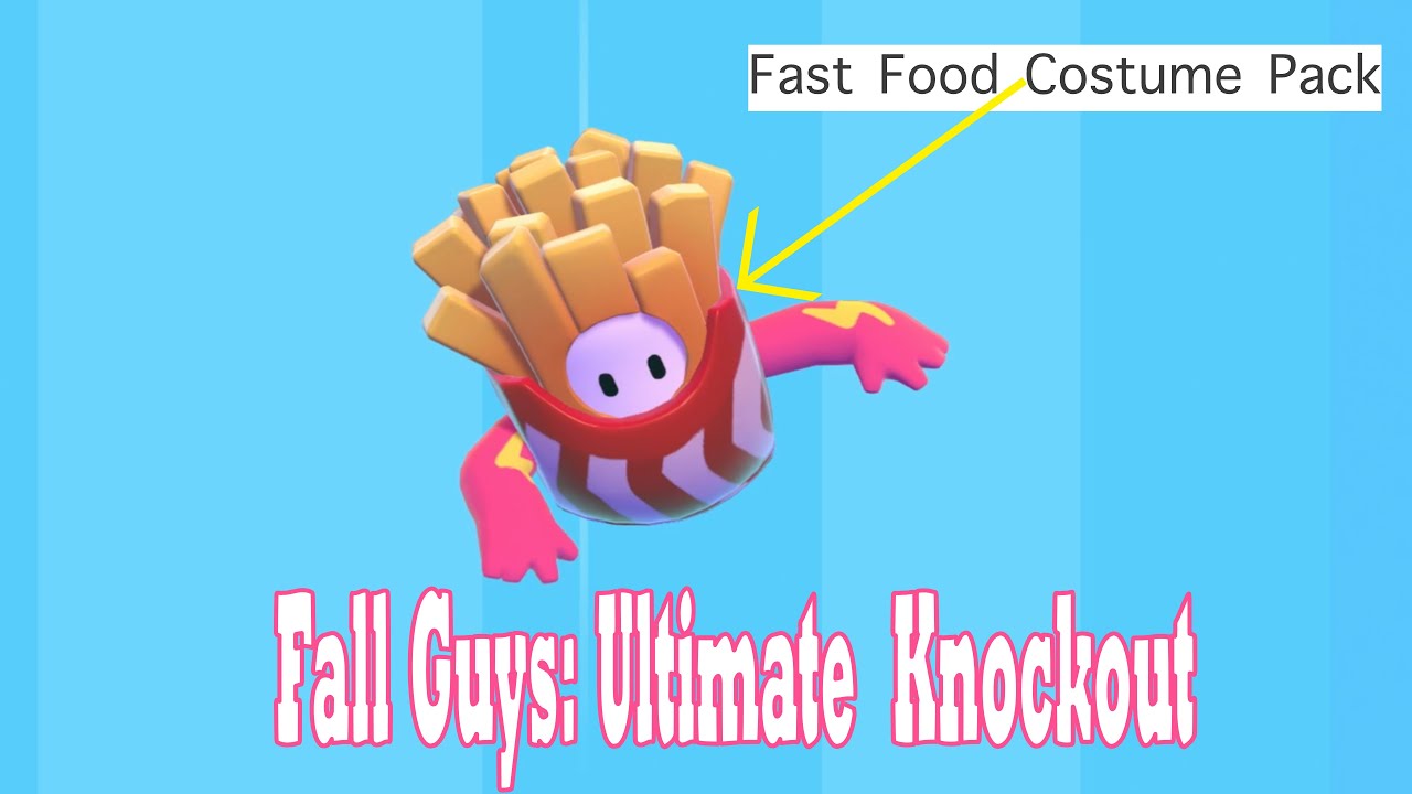 Fall Guys: Ultimate Knockout | Fast Food Pack 🍟🍔🥤 | First Gameplay (PS4 PRO)