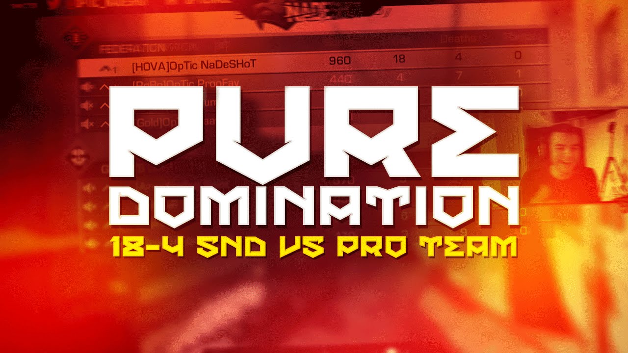Pure Domination: 18-4 SND vs. Pro Team (FULL GAMEPLAY)
