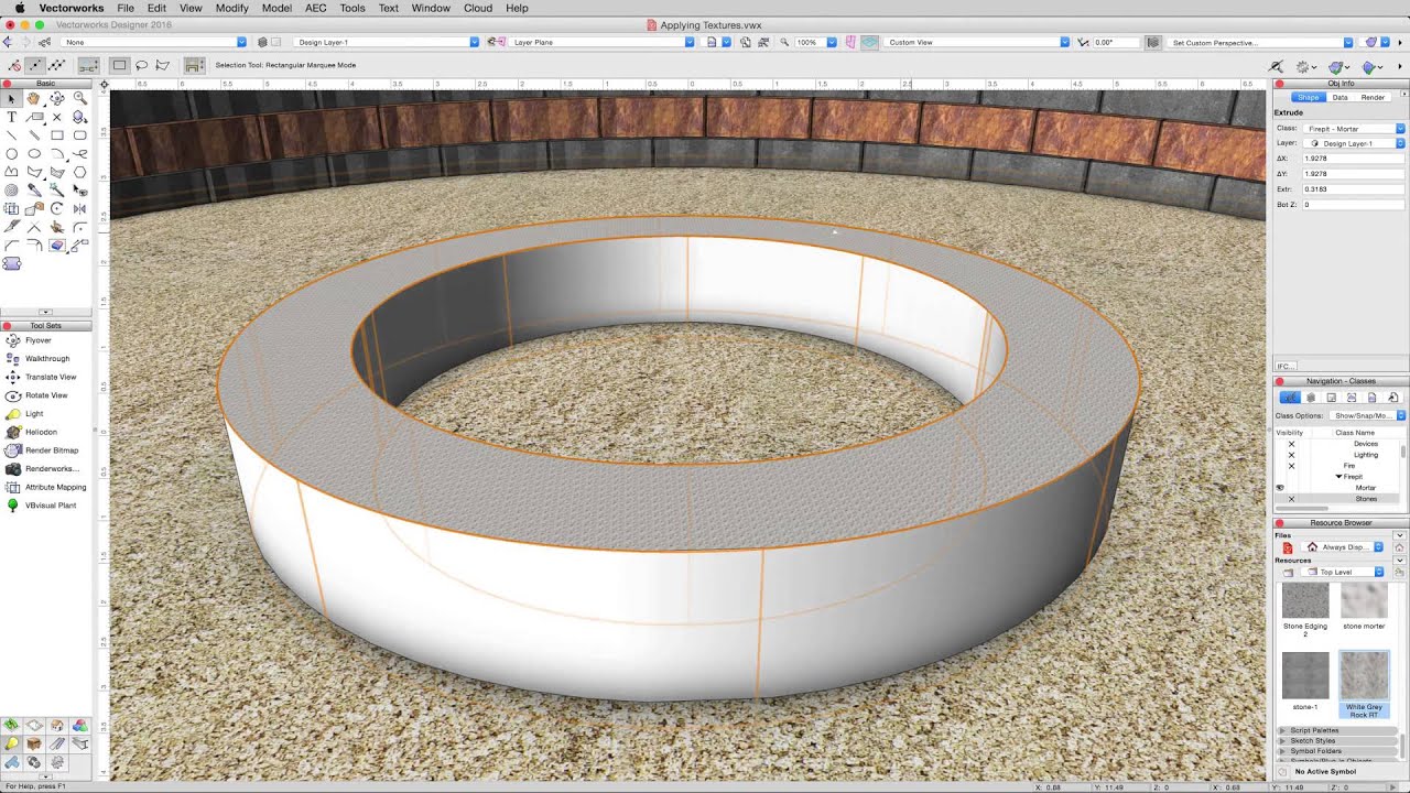 GSG - Vectorworks Renderworks 2016 - 9 Applying Textures