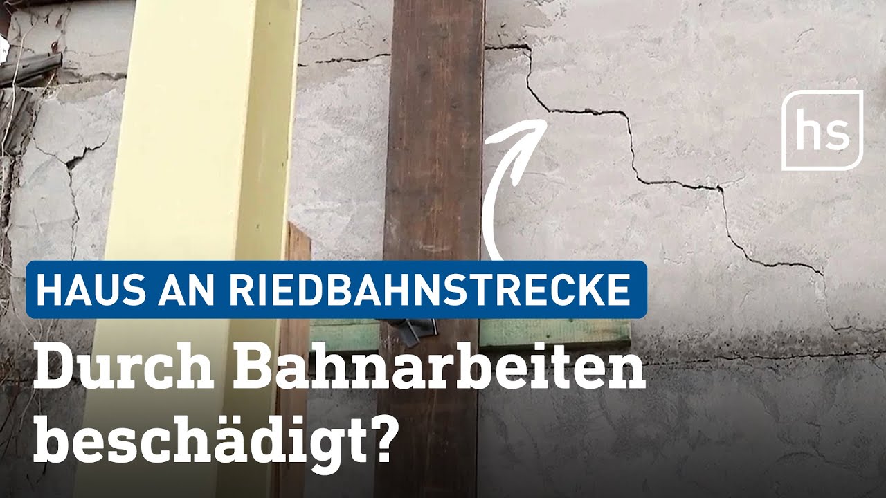 Risse in Hauswänden in Biblis: Eine Folge der Riedbahn-Sanierung? | hessenschau