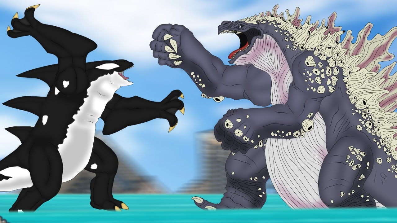 Killer whale zilla vs Whale godzilla | EPIC BATTLE!! | PiKKY GODZILLA