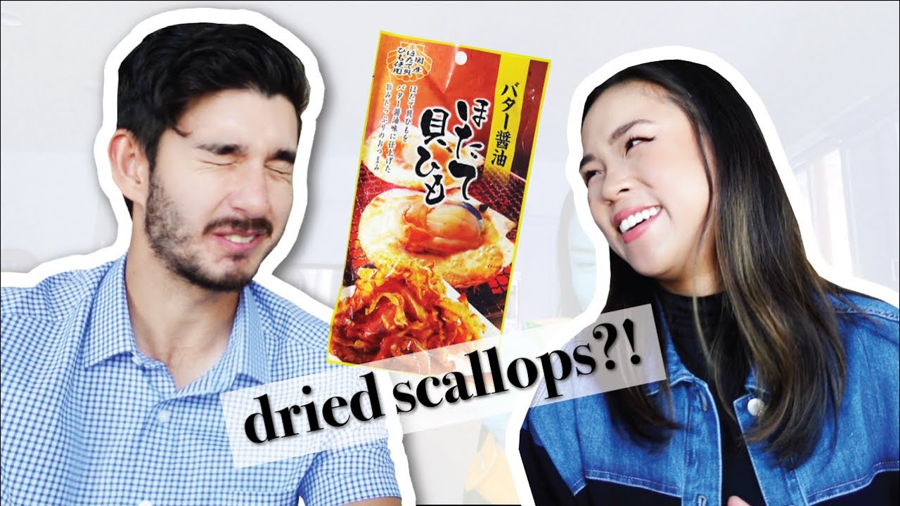 Reviewing Asian snacks with my American husband 😋