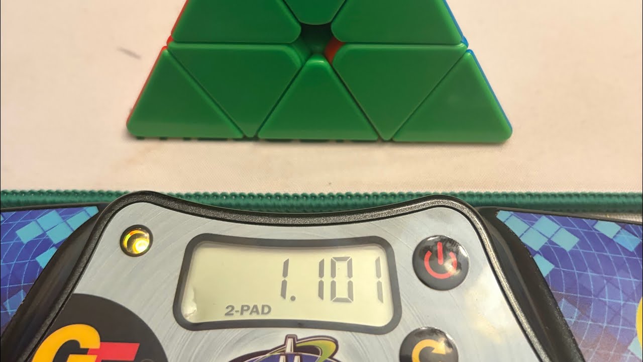 0.91 downsolve of 1.10 Pyraminx PB single
