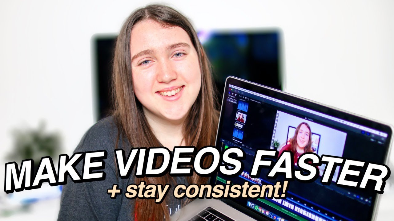 How I Plan, Film, Edit + Upload My YouTube Videos in 2 HOURS OR LESS! (Be Consistent on YouTube!)
