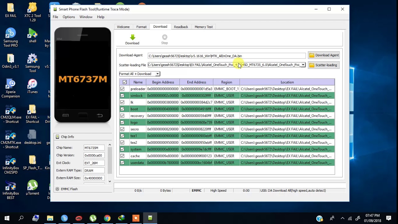 Firmware Stock Rom Alcatel Onetouch Pixi 4 4017F, 5010X, 4034D, 4027N, Instalar, Atualizar