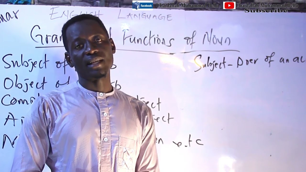 Subjective Case: Function of Noun as Subject of the Verb