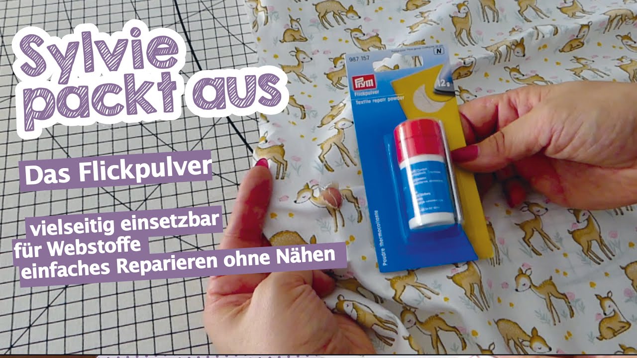 Sylvie packt aus - nützliche Helfer - Das Flickpulver #unboxing #nähtipp