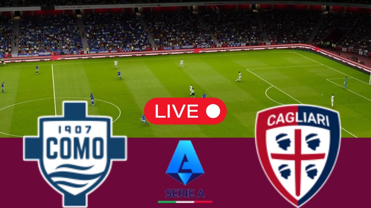 LIVE Como vs Cagliari | Serie A 2025 - Video Game Simulation