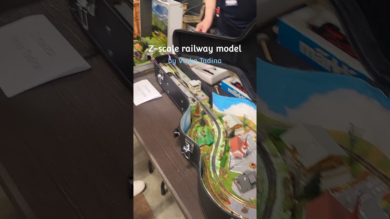 Cool guitar shaped railway model 