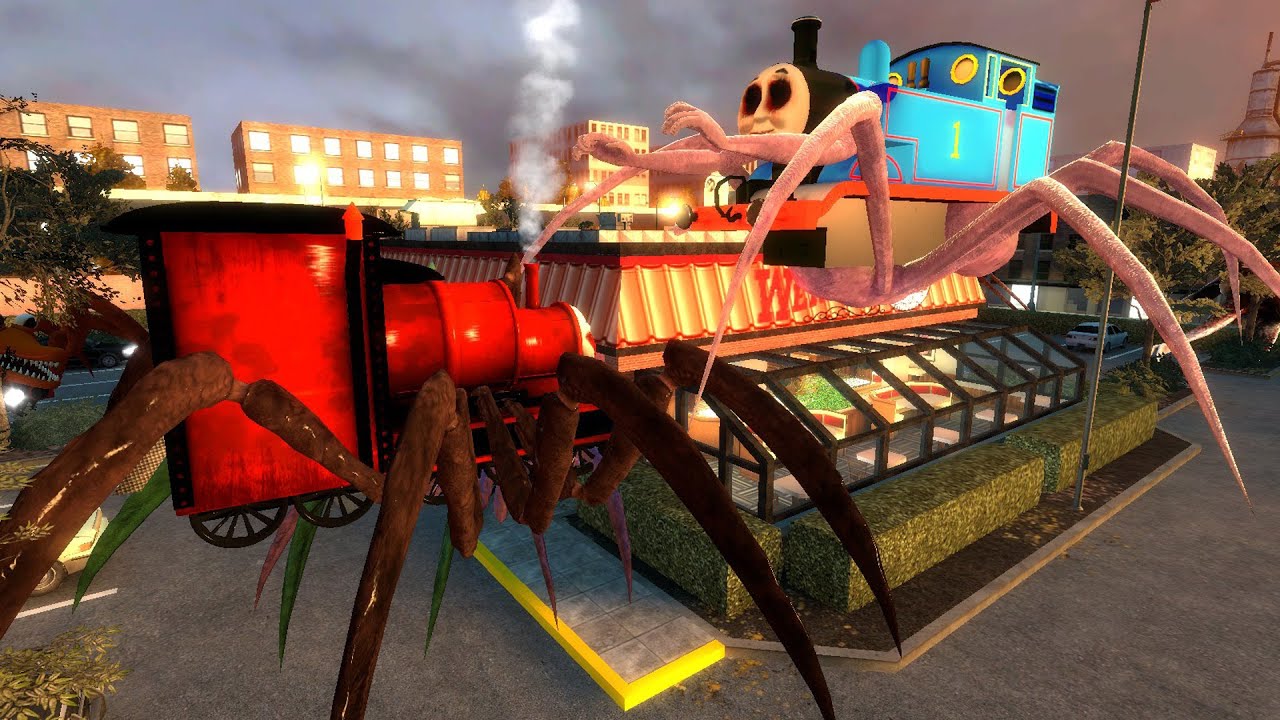 Sentimental 98 V1 Dusk New All Thomas Eater vs Bus Eater vs ChooChoo Charles And Cursed Train (Gmod)