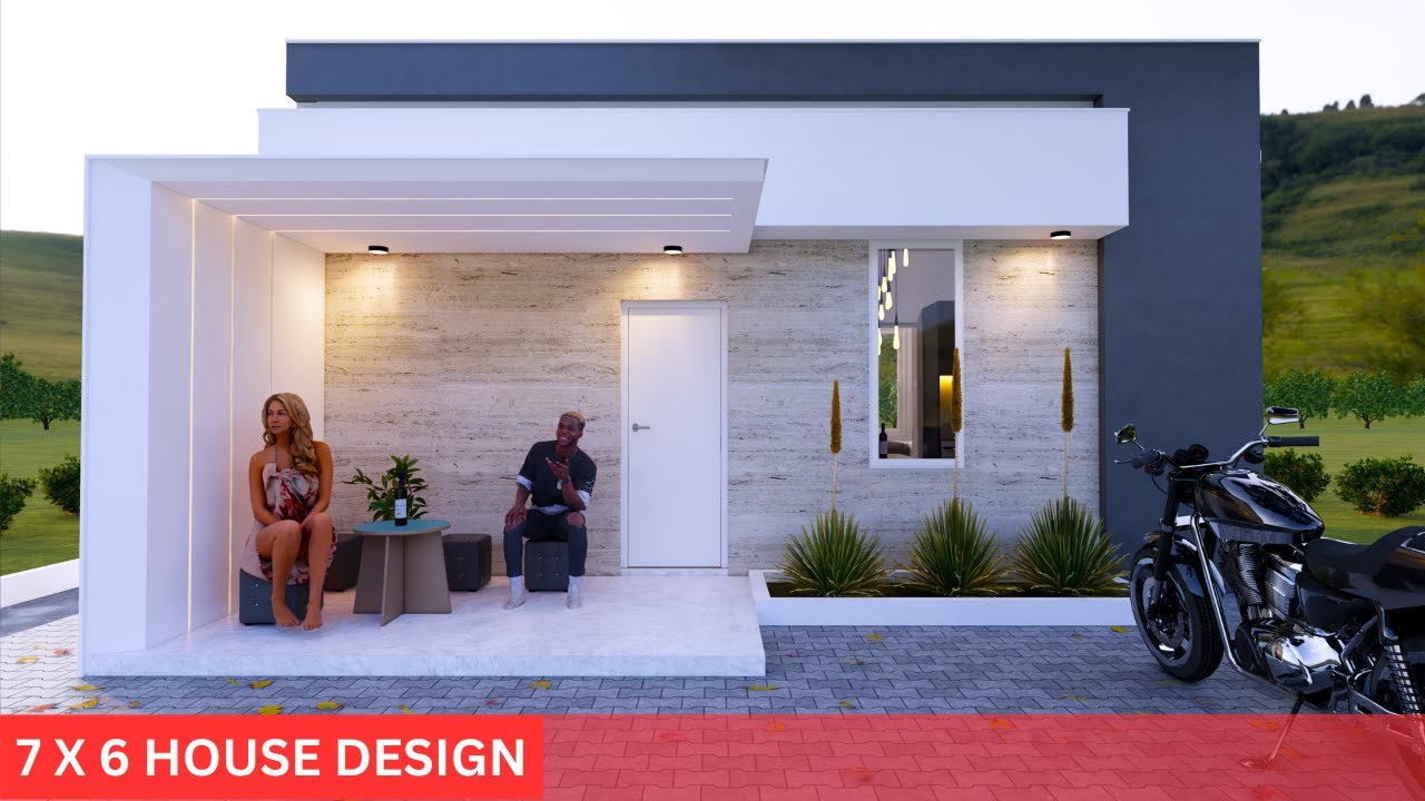 House Design | 7x6 | Modern House Design 2024 | 42m² | 453ft²