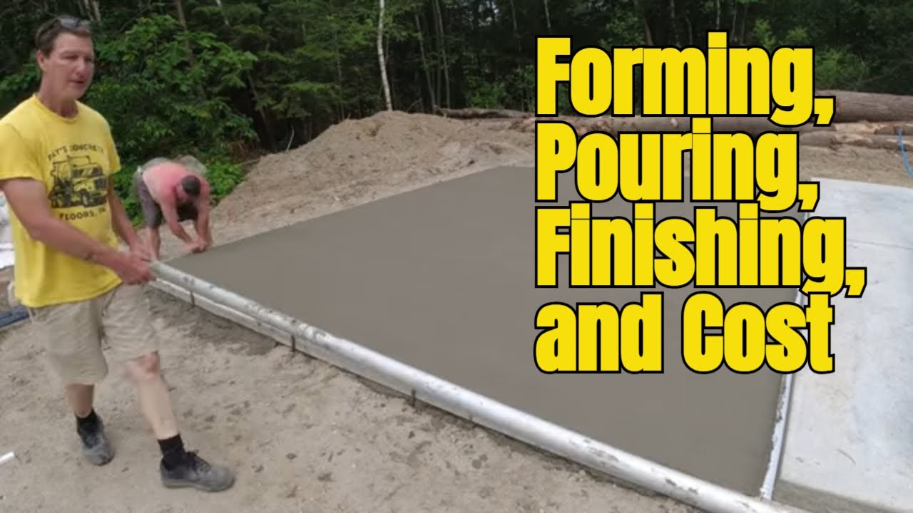 How To Pour and Finish 2 Concrete Patio Slabs PLUS What This Cost!