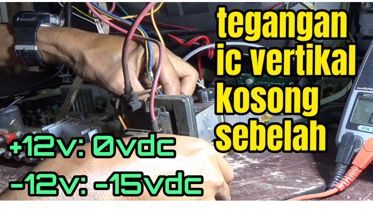 tv polytron slim,,tegangan vertikal pincang sebelah,apakah ic vertikal penyebabnya?jawabannya tidak.