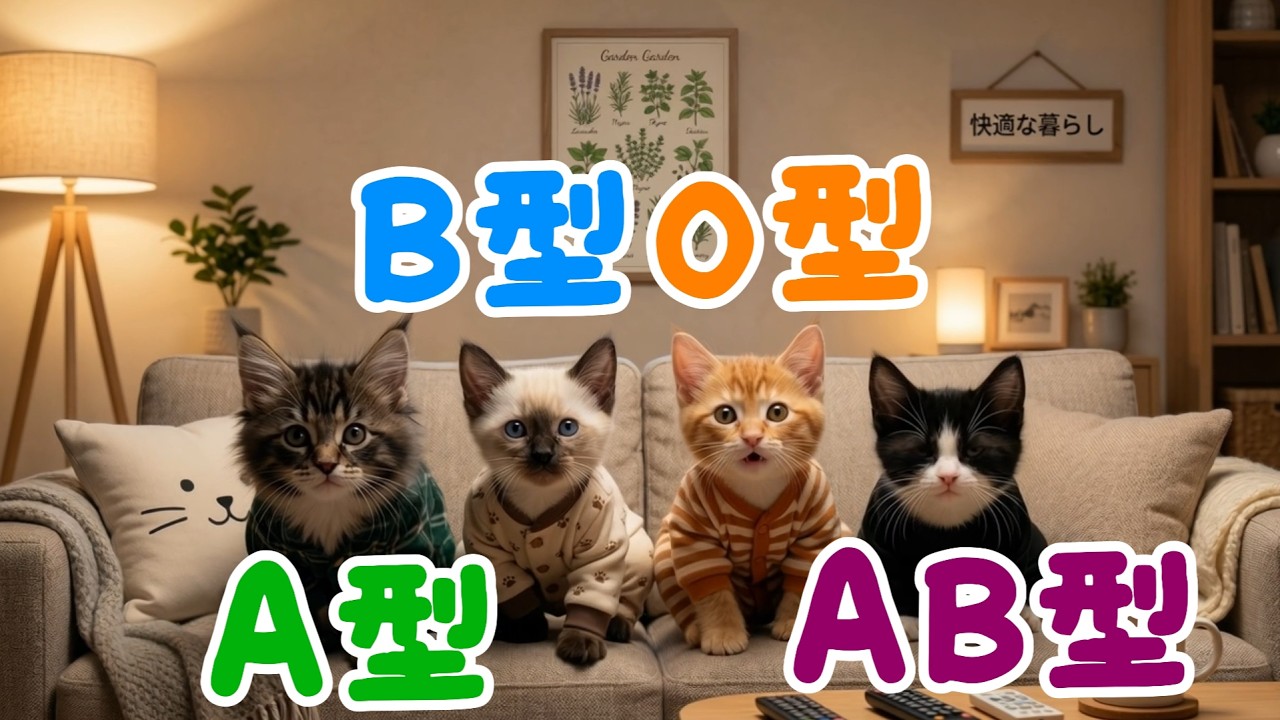 【血液型あるある】 AI猫がスーパーマーケットの店員として働き、苦情を受けたら、どのように対処するかを紹介します。【四季ねこ】
