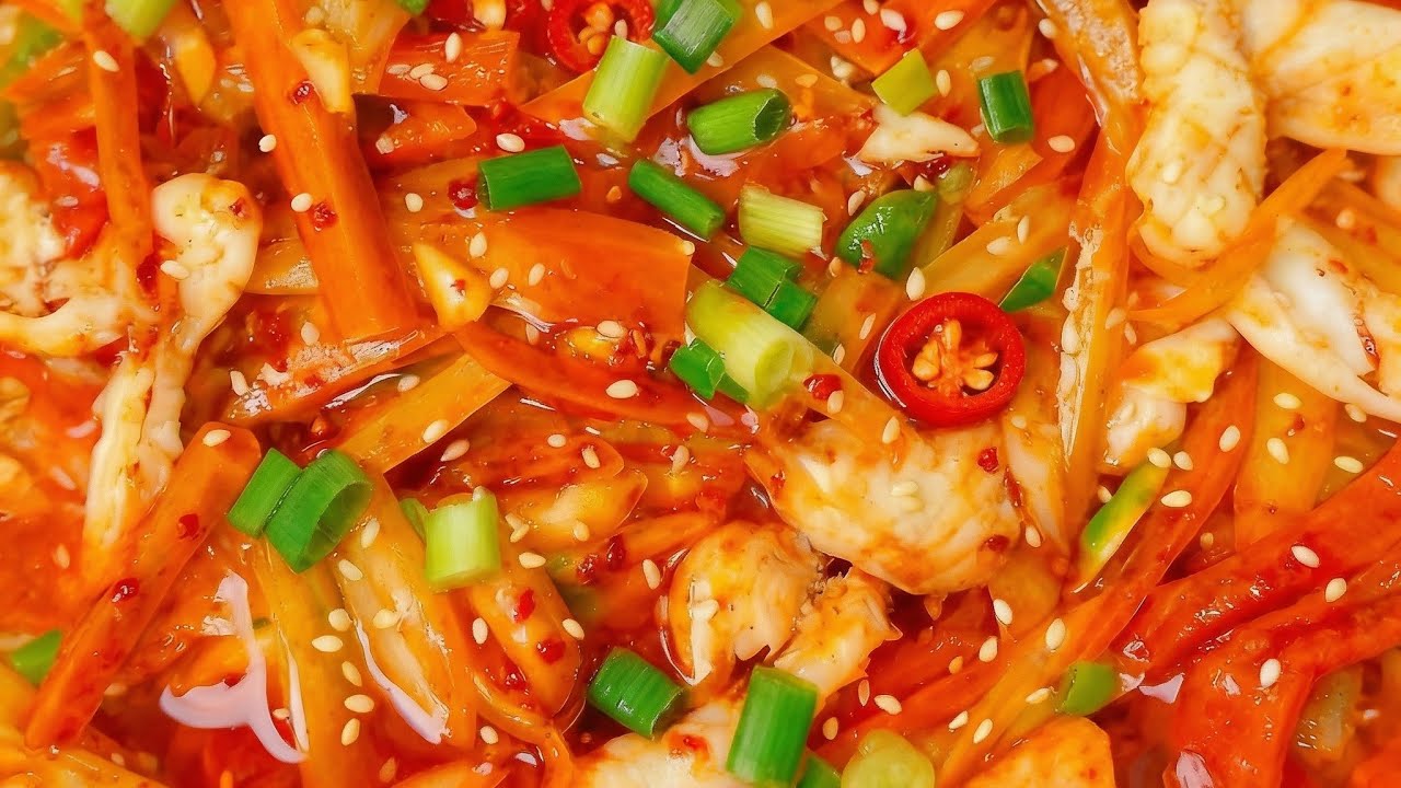 ကိုးရီးယားပြည်ကြီးငါးအစပ်ကြော် (Korean stir-fry spicy squids)