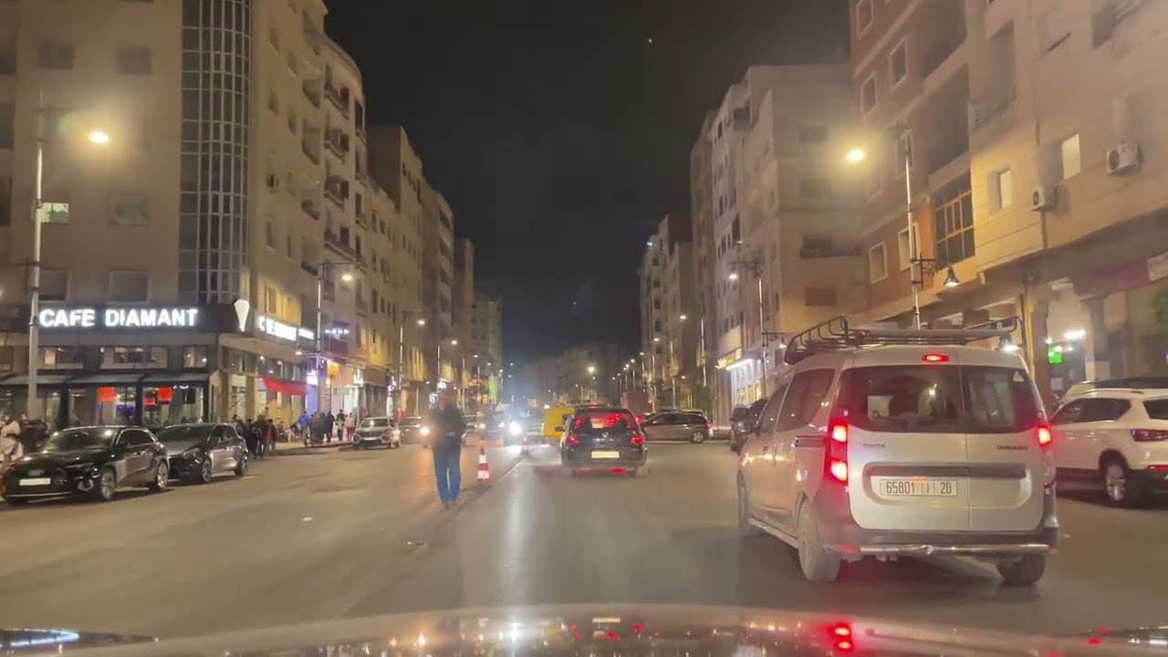 مكناس : شارع محمد السادس ليلا / MEKNES LE 09/03/2026