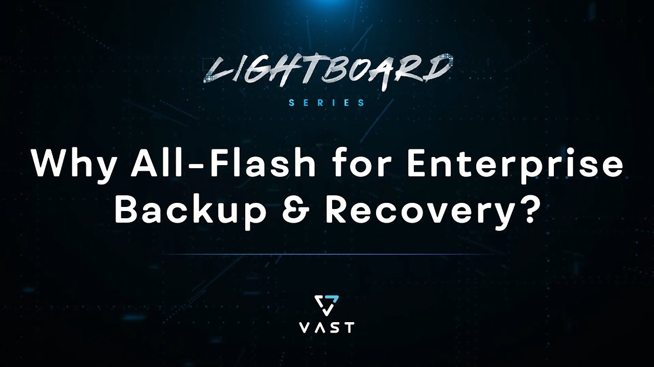 Why All-Flash for Enterprise Backup & Recovery?