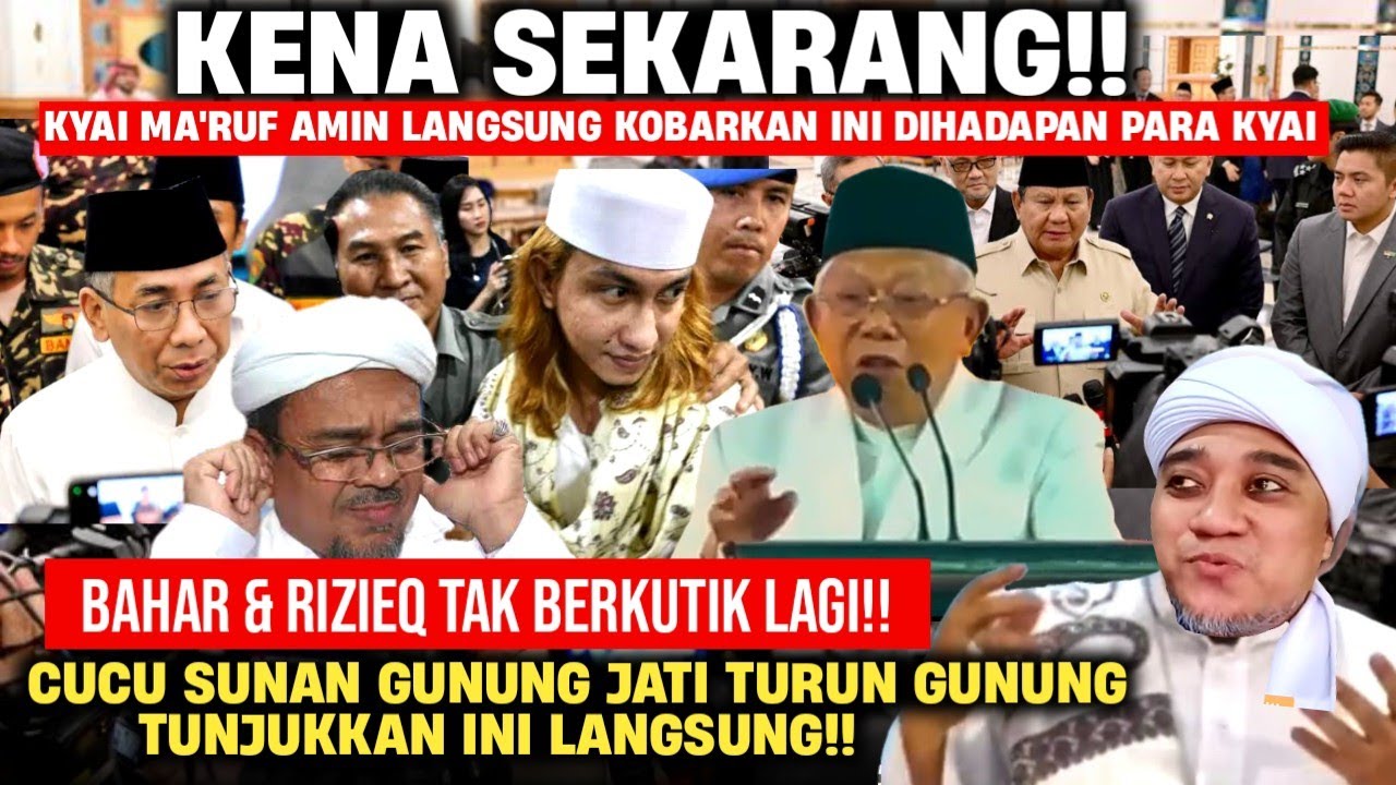 🔴KENA SEKARANG!! TEMUAN CUCU SUNAN GUNUNG JATI TUMBANGKAN BAALAWI KYAI MA'RUF AMIN SIAP LIBAS