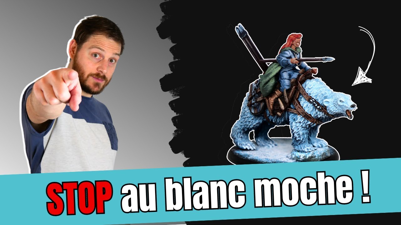 Comment peindre un blanc coloré - apprendre la peinture sur figurine