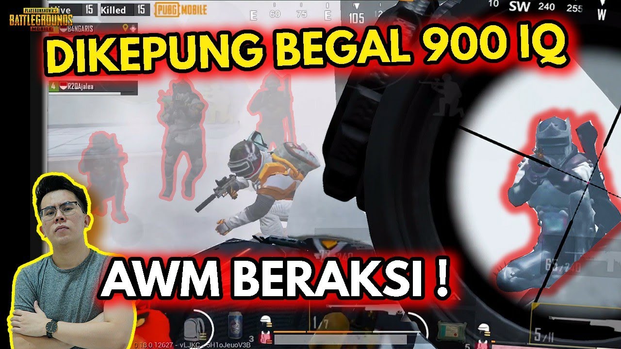 GREGET !!! DI CEGAT BEGAL IQ 900 ?! LANGSUNG KITA LAWAN PAKE TAKTIK SNIPER !!! - PUBG MOBILE