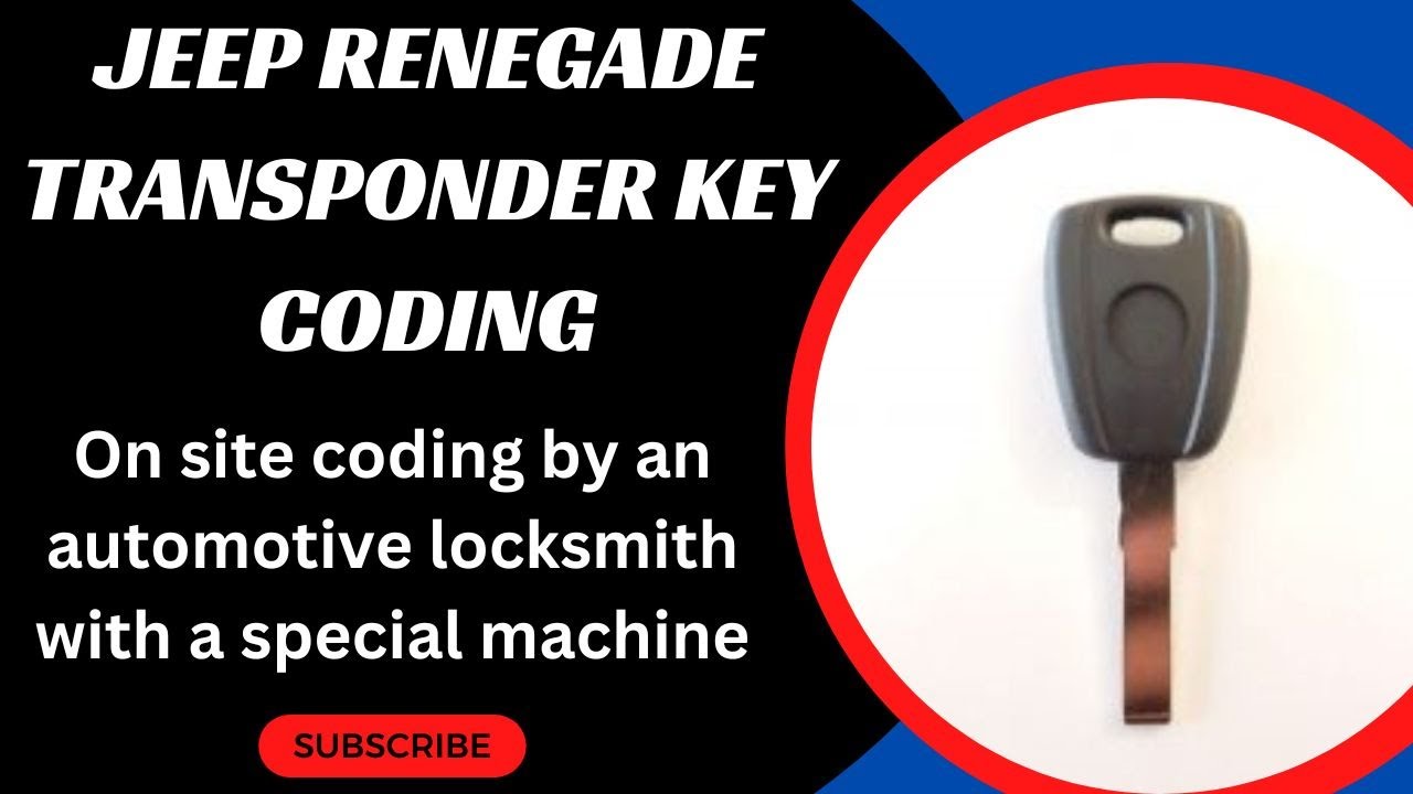 Jeep Renegade Chip Key Coding - How to Code a Jeep Renegade Transponder Key with a Special Machine