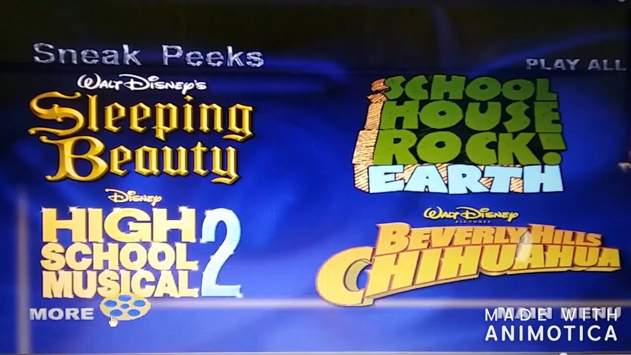 Sneak Peeks Menus