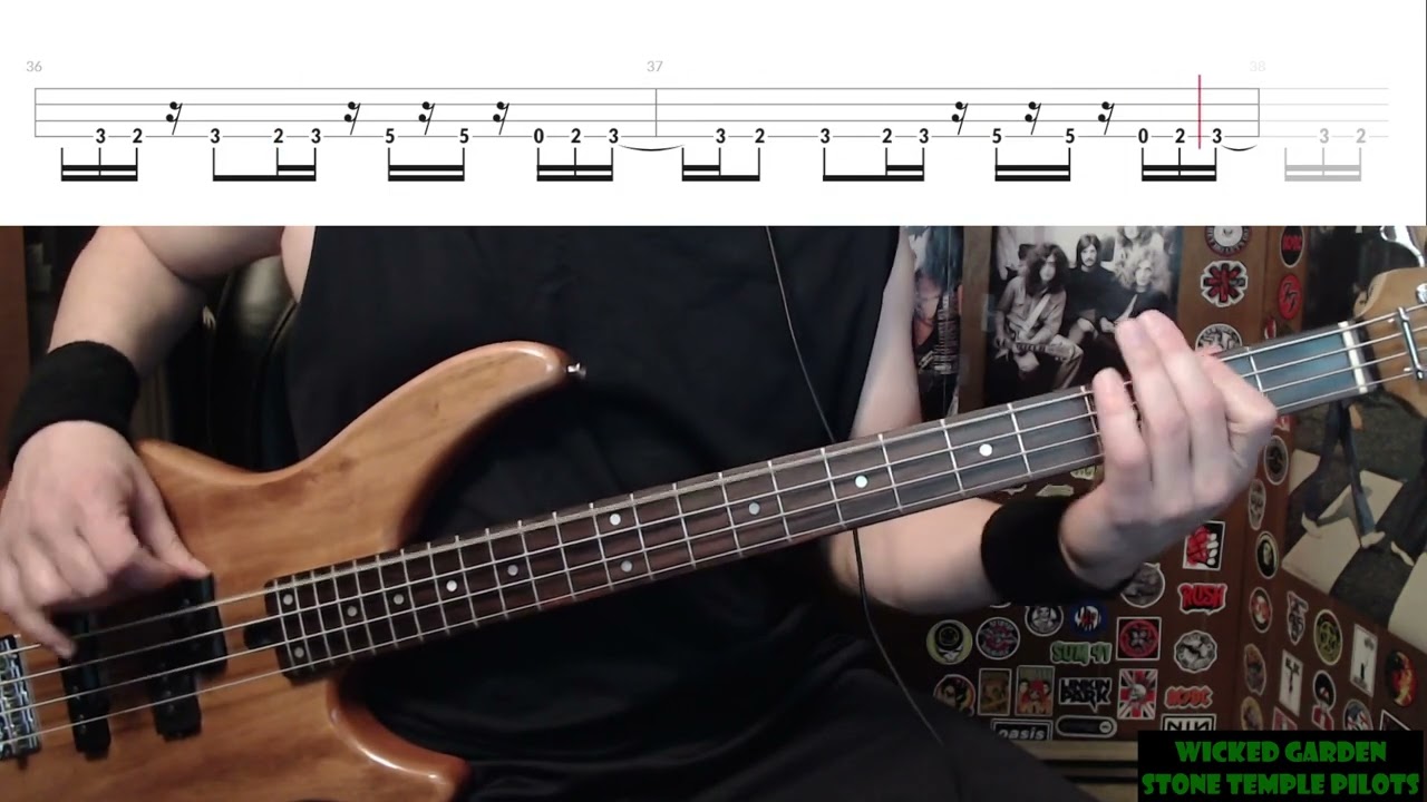 Wicked Garden by Stone Temple Pilots - Bass Cover with Tabs Play-Along