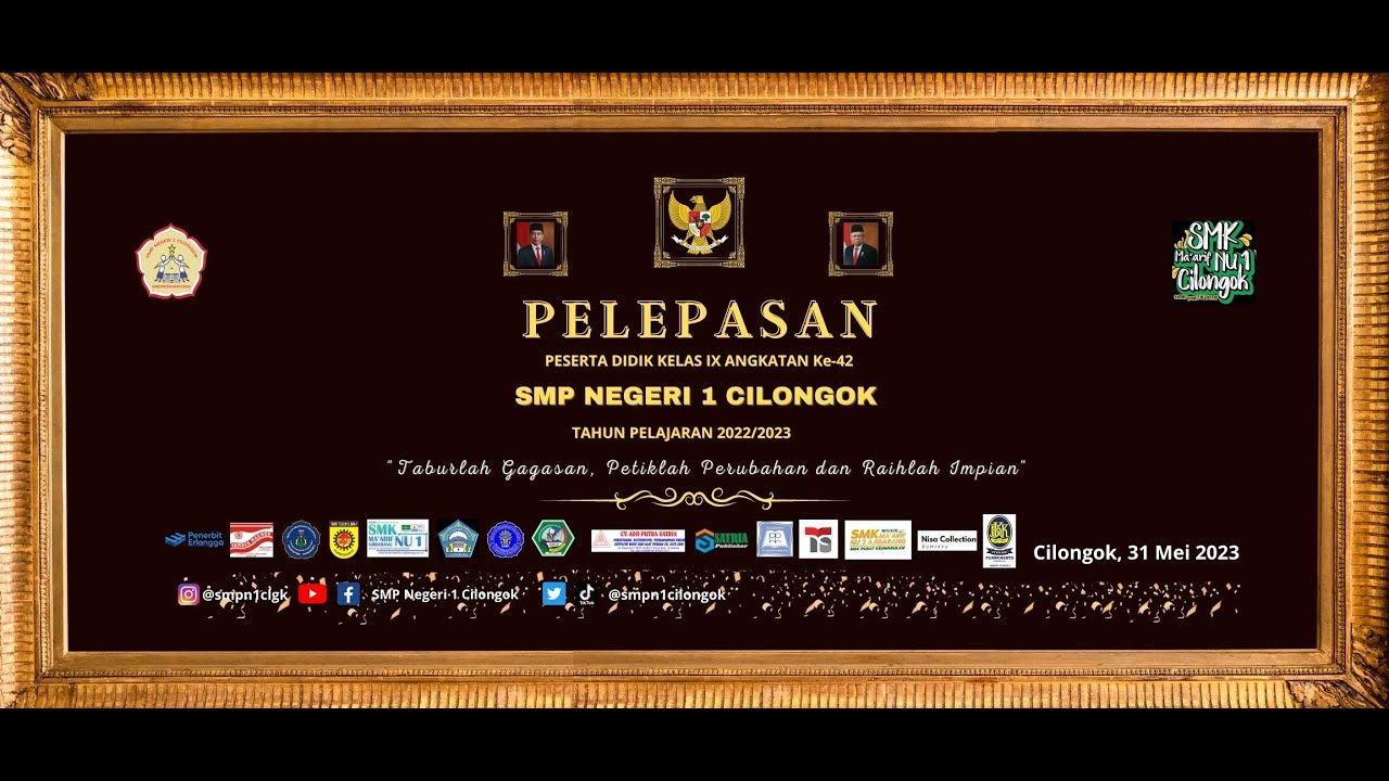 Pelepasan Siswa Kelas IX Tahun Pelajaran 2022/2023