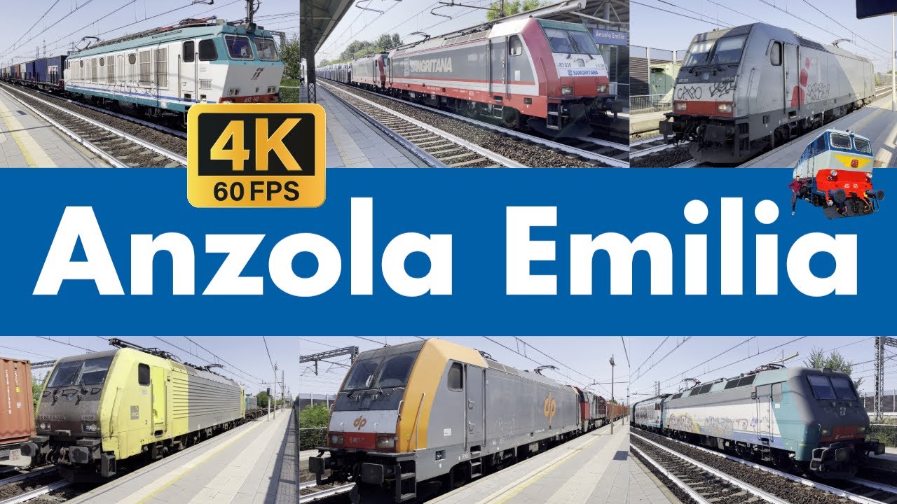 [4K@60fps] TRENI ESTIVI ORDINARI, STRAORDINARI E PARTICOLARI... AD ANZOLA EMILIA!!! [OTTAVA PARTE]