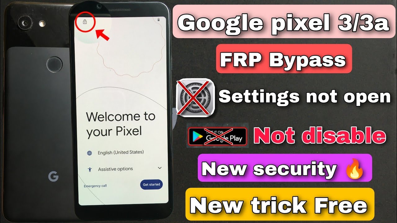 All Google Pixel FRP Bypass Android 14/15 | Gmail Lock Remove Google Pixel 3a 