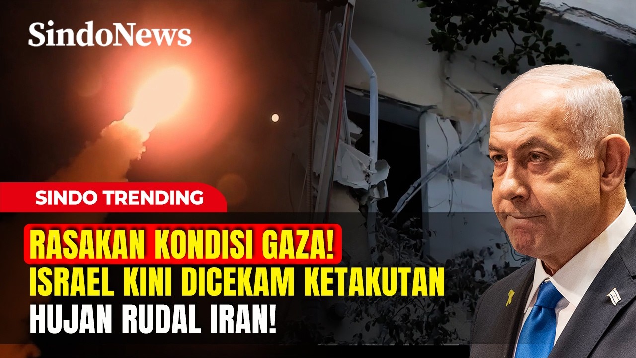 RASAKAN KONDISI GAZA! Israel kini dicekam ketakutan HUJAN RUDAL Iran!  | Sindo Trending | 09/03