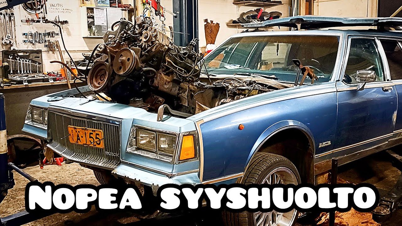 Buick Electra STW V8 moottorin vaihto  #buick #chevrolet #electra #caprice