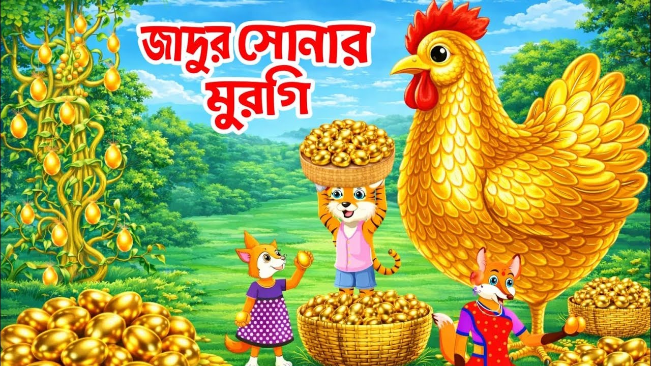 জাদুর সোনার হাঁস l Jadur Sonar Has l New Fox Cartoon l Moral Story l bangla cartoon l cartoon ghori