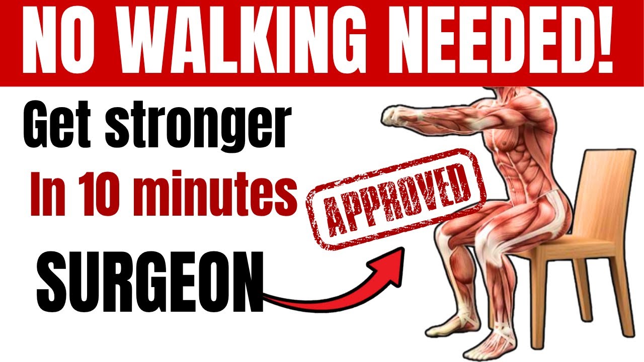 Surgeon-Approved 10-Minute Chair Exercises for Seniors | Safe, Easy, No Walking Needed | Seniors 