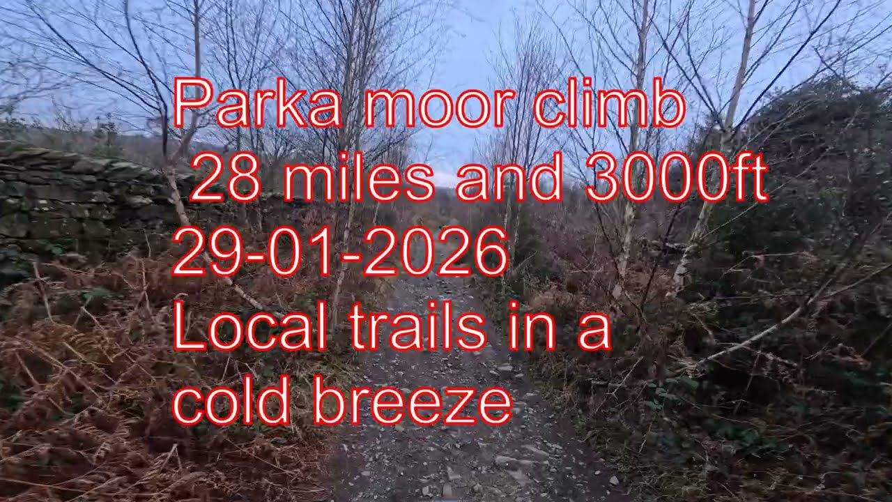 Emtb climbing Parka Moor,  stunning views over Coniston superb trails around Grizedale 29-01-2026