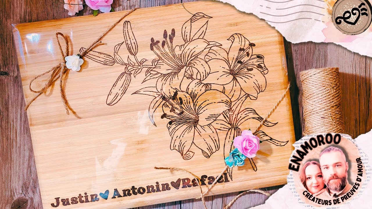 Studio vlog : cadeau personnalis&eacute; pour mamie adorable! #artisanat