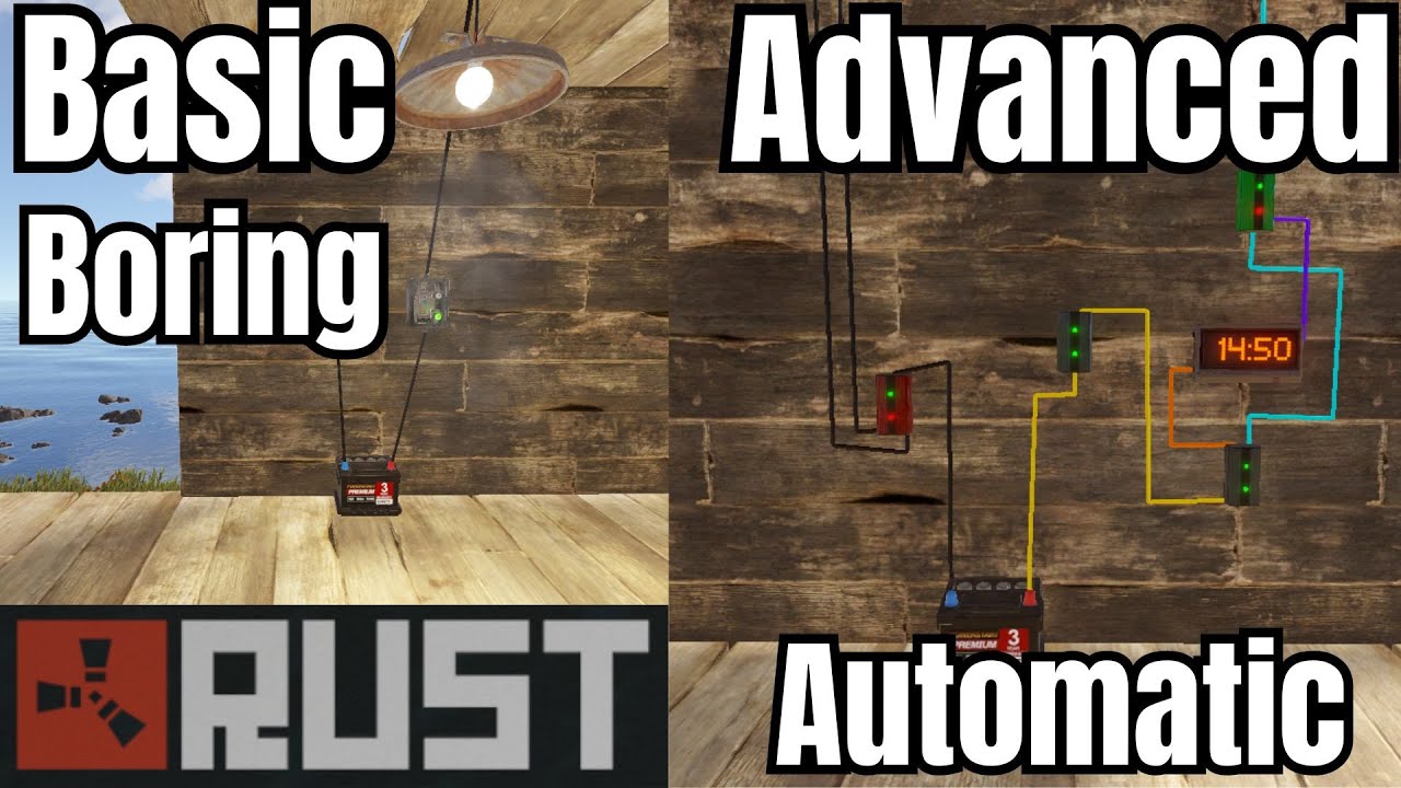 Rust Electricity Guide 2024 I Basic Base Lights & Automatic Lights