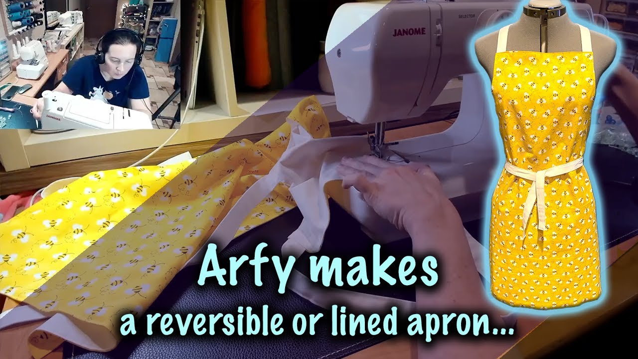 Arfy makes a reversible or lined apron…