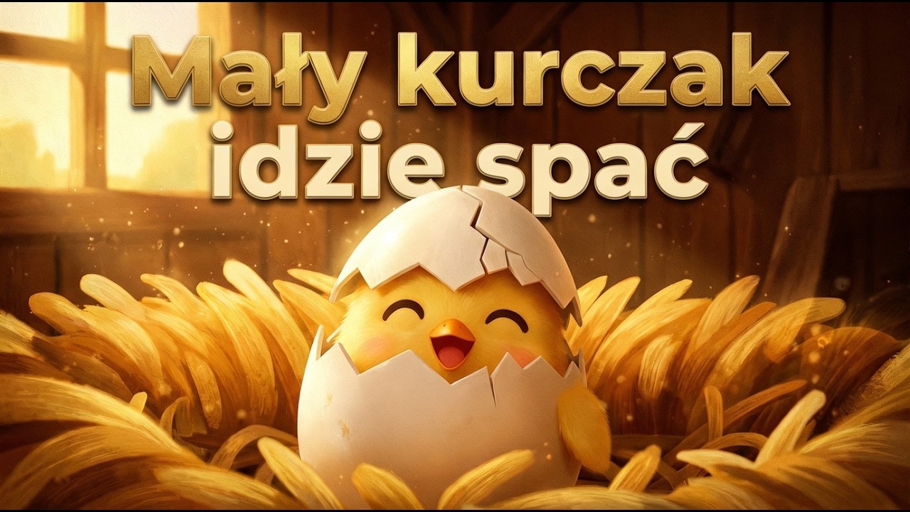 Mały Kurczak idzie spać 🐥💤 Kołysanka dla maluchów i niemowląt o przygodach na podwórku
