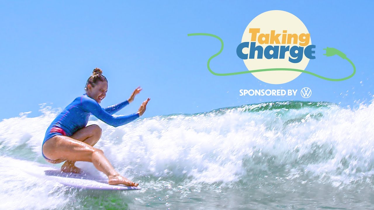 Surfer Bruna Zaun Day Trips in a VW ID.4 Electric Vehicle