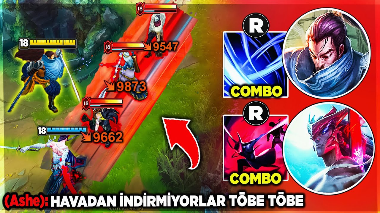 3 KİŞİYE TEK ULTİ ATTIK !! G&Ouml;ZLERİNİZE İNANAMAYACAKSINIZ !! YONE YASUO BOT 😄