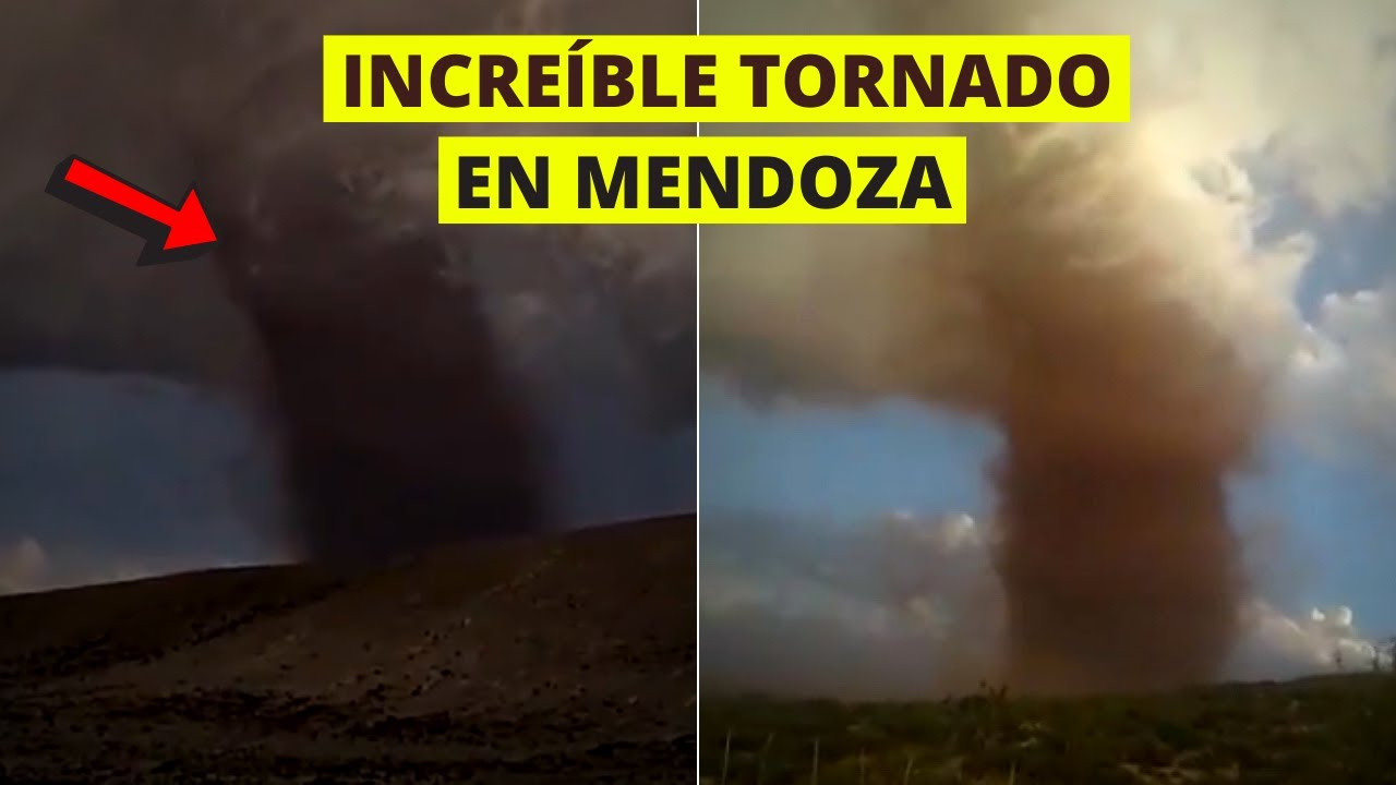 Incre&iacute;ble tornado en Mendoza, Argentina | &iquest;Es normal?