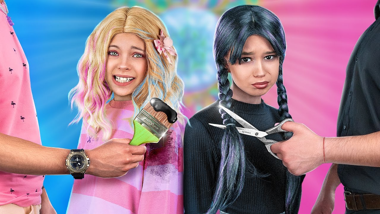 Wednesday Addams en Enid Zijn Kinderen! ENIDS RIJKE VADER vs WEDNESDAY'S ARME VADER! Deel 2