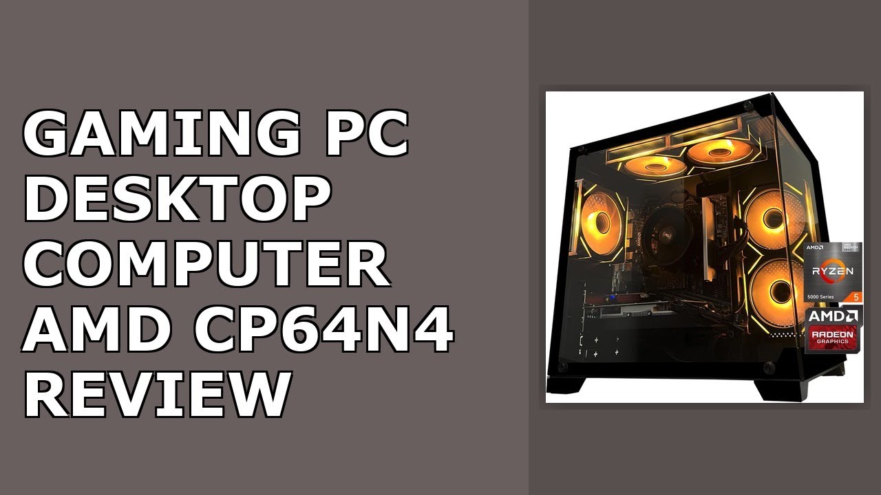 Gaming PC Desktop Computer - Ryzen 5 5500,(6Core 12Threads Up to 4.2G) Radeon RX 6500XT 4GB, 16GB...
