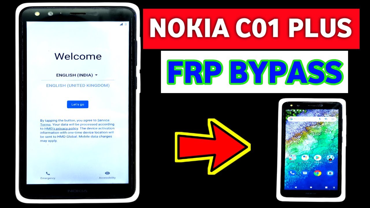 Nokia C01 Plus FRP Bypass l Bypass Google Account Without PC l Nokia TA   1396 FRP