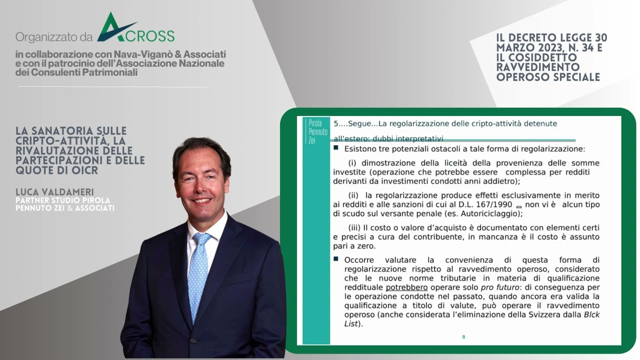 Il decreto legge 30 marzo 2023, n. 34 e il cosiddetto ravvedimento operoso speciale