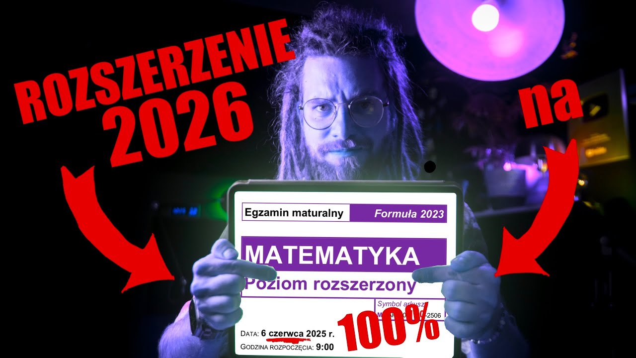 Jak zdobyć 100% na MATURZE ROZSZERZONEJ 2026❓MATURA 2025 czerwiec ROZSZERZENIE - rozwiązania