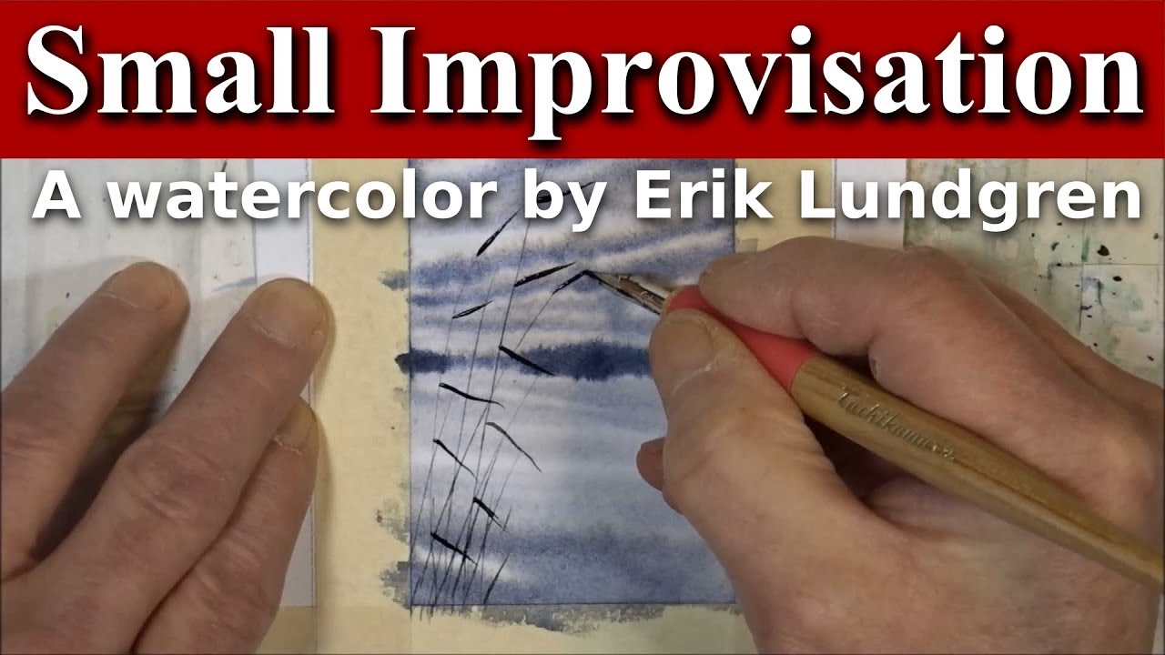 6 Minutes Improvisation - A watercolor by Erik Lundgren