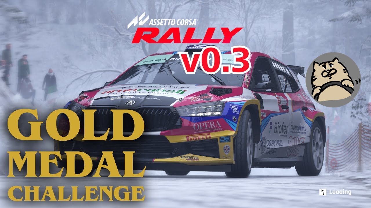 [Assetto Corsa Rally v0.3] 金メダルを全部（濡れ舗装以外）とるぞ！＃３ [40個追加分]